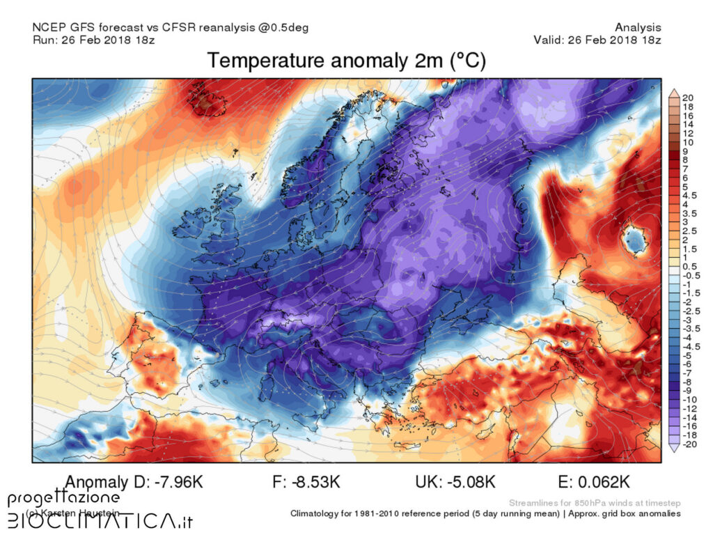anomalie - cambiamento climatico - 30°C nelle alpi